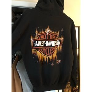 VINTAGE Harley Davidson zip up